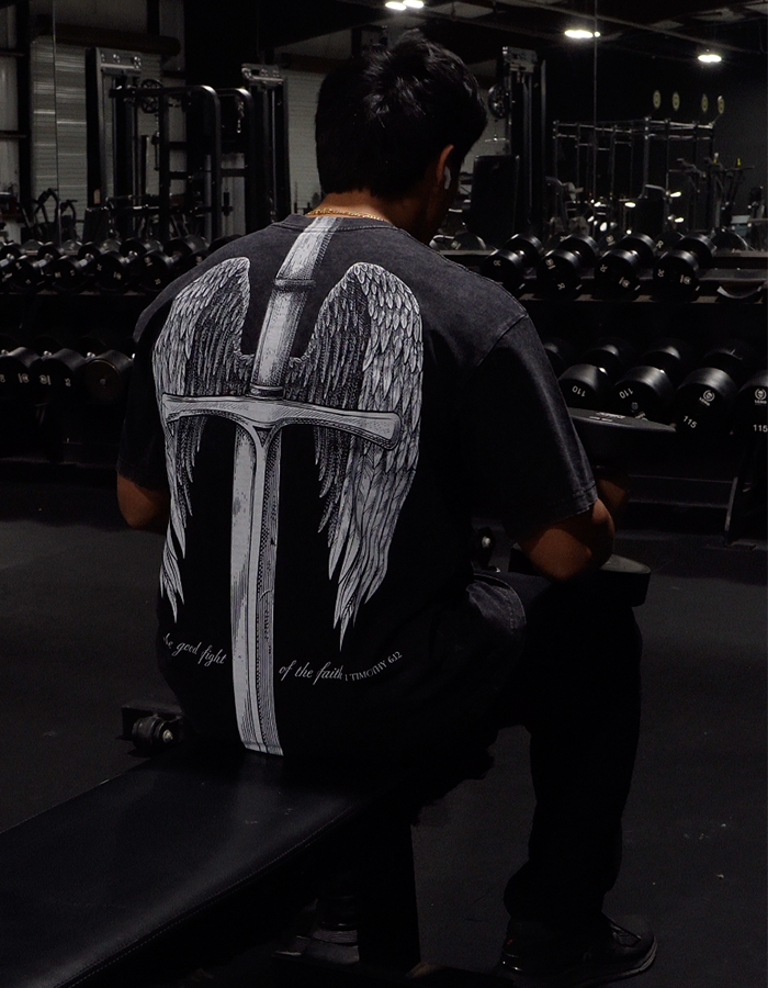 FIGHT OF FAITH OVERSIZED TEE